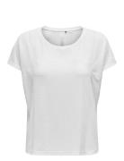 Onpaub-Fia On Ss Bat Loose Tee Tops T-shirts & Tops Short-sleeved Whit...