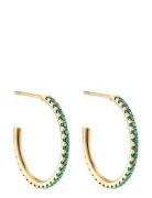 Cloé Crystal Hoop 20 Mm Accessories Jewellery Earrings Hoops Gold By J...