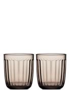 Raami Drikkeglas 26Cl 2Stk Home Tableware Glass Drinking Glass Beige I...