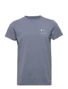 Patrick Organic Tee Tops T-shirts Short-sleeved Blue Clean Cut Copenha...