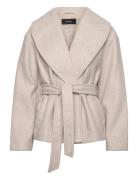 Vmanne Bergen Jacket Lcs Villakangastakki Beige Vero Moda