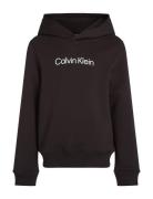 Inst. Logo Reg. Terry Hoodie Tops Sweat-shirts & Hoodies Hoodies Black...