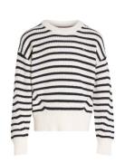 Essential Stripe Sweater Tops Knitwear Pullovers White Tommy Hilfiger