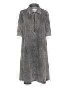 Malomw 143 Long Dress Polvipituinen Mekko Grey My Essential Wardrobe