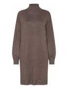 Srlea Rollneck Dress Knit Lyhyt Mekko Brown Soft Rebels