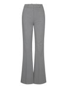 Wideleg Marbled Trousers Bottoms Trousers Wide Leg Grey Mango