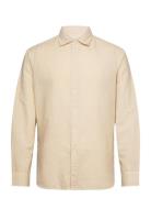 Regular-Fit Linen Cotton Shirt Tops Shirts Casual Cream Mango