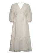 Mimosa Indija Dress Polvipituinen Mekko White Bruuns Bazaar
