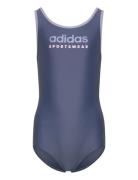 Sportswear U-Back Swimsuit Uimapuku Uima-asut Blue Adidas Sportswear