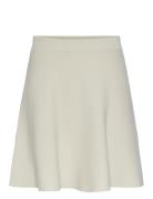 Yasfonny Hw Knit Skirt S. Noos Lyhyt Hame White YAS