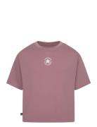 Converse Chuck Patch Boxy Tee Sport T-shirts Short-sleeved Pink Conver...