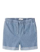 Nkfbella Hw Wide Dnm Shorts 4405-Ip Noos Bottoms Shorts Blue Name It