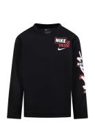 Nike Dri-Fit Swoosh Scribble Longsleeve Tee Tops T-shirts Long-sleeved...