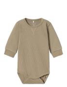 Nbmnotat R Ls Body Bodies Long-sleeved Khaki Green Name It