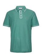 Org Cttn Earl Mesh P Tops Polos Short-sleeved Green Original Penguin