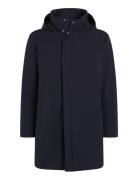 Technical Twill Parka Villakangastakki Pitkä Takki Navy Calvin Klein