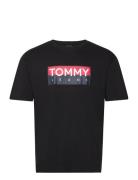 Tjm Reg Rwb Tommy Entry Tee Ext Tops T-shirts Short-sleeved Black Tomm...