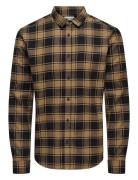 Onsgudmund Ls Checked Shirt Tops Shirts Casual Brown ONLY & SONS