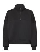 Elevated Double Knit Loose Mock Neck Sport Sweat-shirts & Hoodies Swea...