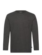 Basic Longsleeve Tops T-shirts Long-sleeved Grey Tom Tailor