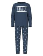 Nkmnightset Dark Denim Football Noos Pyjamasetti Pyjama Navy Name It