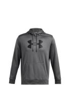 Ua Armour Fleece Big Logo Hd Tops Sweat-shirts & Hoodies Hoodies Grey ...