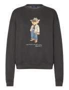 Polo Bear Fleece Crewneck Tops Sweat-shirts & Hoodies Sweat-shirts Gre...