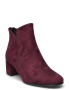 Women Boots Shoes Boots Ankle Boots Ankle Boots With Heel Burgundy Tam...