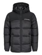 Jjmoon Hood Puffer Jnr Toppatakki Black Jack & J S