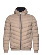 Down Jacket Vuorillinen Takki Topattu Takki Beige Armani Exchange