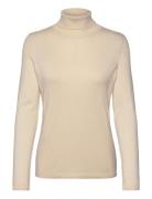 Pullover 1/1 Sleeve Tops Knitwear Turtleneck Cream Gerry Weber