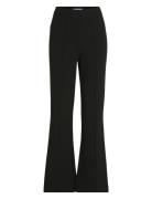 Vibillie Hw Pants - Noos Bottoms Trousers Flared Black Vila