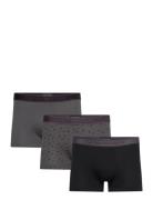 Men's Knit 3-Pack Trunk Bokserit Grey Emporio Armani