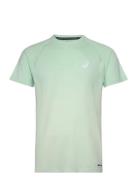 Seamless Ss Top Sport T-shirts Short-sleeved Green Asics