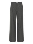 Paulagz Melange Mw Wide Pants Bottoms Trousers Wide Leg Grey Gestuz