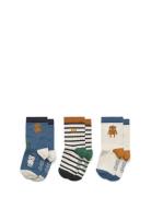 Silas Socks 3-Pack Sukat Multi/patterned Liewood