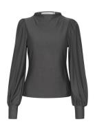 Rifagz Puff Top Tops Blouses Long-sleeved Grey Gestuz