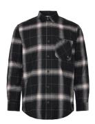 Michael Check Flannel Shirt Ls Tops Shirts Casual Black Clean Cut Cope...