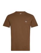 Ss Patch Logo Tee Tops T-shirts Short-sleeved Brown Lee Jeans