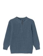 Nmmnesalle Ls Knit Tops Knitwear Pullovers Navy Name It