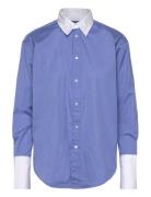 80/2 Mw Ctn Pw-Lsl-Bfs Tops Shirts Long-sleeved Blue Polo Ralph Lauren