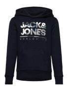 Jjluke Sweat Hood Jnr Tops Sweat-shirts & Hoodies Hoodies Navy Jack & ...