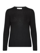 Basic Sweater Loose Sweater Tops Knitwear Jumpers Black Davida Cashmer...