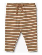 Jersey Pants Manfred Bottoms Trousers Brown Wheat