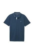 Basic Polo W Tops Polos Short-sleeved Blue Tom Tailor