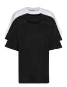 3 Pack Box Tee Tops T-shirts Short-sleeved Multi/patterned Denim Proje...