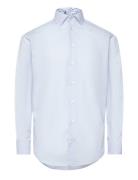 Poplin W. Paisley Contrast Tops Shirts Business Blue Bosweel Shirts Es...