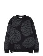 C S Knit Tops Knitwear Round Necks Black Makia