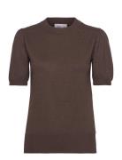 Milasz Ss Pullover Tops Knitwear Jumpers Brown Saint Tropez