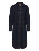 Cuannalisa Ami Denim Dress Polvipituinen Mekko Black Culture